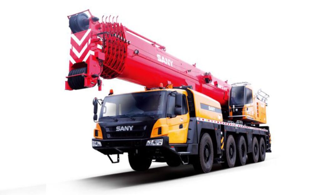 Sany SAC2200S7 All Terrain Tyre Mounted 220 MT Crane Crown Lifters